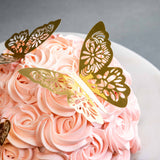 Golden Love of Butterfly Cake 6" - Designer Cakes - Cake Lab - - Eat Cake Today - Birthday Cake Delivery - KL/PJ/Malaysia