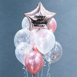 Star Balloon Bouquet - Balloons - Happy Balloon Shop - Rose Gold - Eat Cake Today - Birthday Cake Delivery - KL/PJ/Malaysia