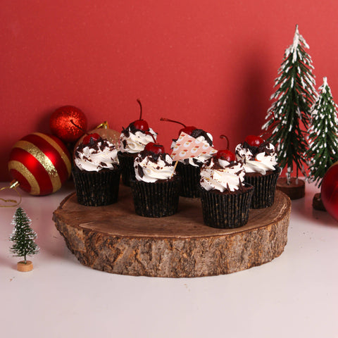 12 Pieces of Black Forest Cupcake - Cupcakes - Bee Homemade Treats - - Eat Cake Today - Birthday Cake Delivery - KL/PJ/Malaysia