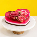 3D Flower Heart Shape Jelly Cake 8" - Jelly Cakes - Sue Jelly Cake & Deli - - Eat Cake Today - Birthday Cake Delivery - KL/PJ/Malaysia