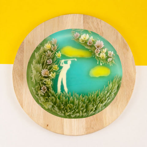 3D Golf Jelly Cake 8“ - Jelly Cakes - Sue Jelly Cake & Deli - - Eat Cake Today - Birthday Cake Delivery - KL/PJ/Malaysia