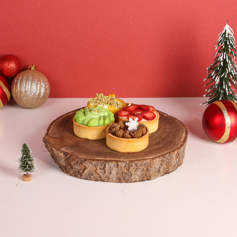 4 Pieces of Christmas Tart - Pastry - Jyu Pastry Art - - Eat Cake Today - Birthday Cake Delivery - KL/PJ/Malaysia