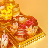 8 Pieces Of Assorted Jelly Mooncake With Flower Design - Mid Autumn 2024 - Sue Jelly Cake & Deli - - Eat Cake Today - Birthday Cake Delivery - KL/PJ/Malaysia