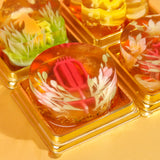 8 Pieces Of Assorted Jelly Mooncake With Flower Design - Mid Autumn 2024 - Sue Jelly Cake & Deli - - Eat Cake Today - Birthday Cake Delivery - KL/PJ/Malaysia