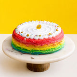 Agnes’s Favourite Rainbow Mille Crepe Cake 8" - Crepe Cakes - Yippii Gift - - Eat Cake Today - Birthday Cake Delivery - KL/PJ/Malaysia