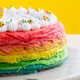 Agnes’s Favourite Rainbow Mille Crepe Cake 8" - Crepe Cakes - Yippii Gift - - Eat Cake Today - Birthday Cake Delivery - KL/PJ/Malaysia