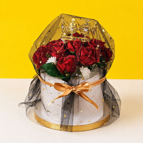 Amanda Red Roses Cake 6 inch - Vegan Cakes - Junandus - - Eat Cake Today - Birthday Cake Delivery - KL/PJ/Malaysia