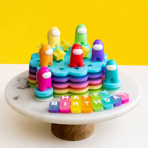 Among Us Jelly Cake 7" - Jelly Cakes - Jerri Home - - Eat Cake Today - Birthday Cake Delivery - KL/PJ/Malaysia