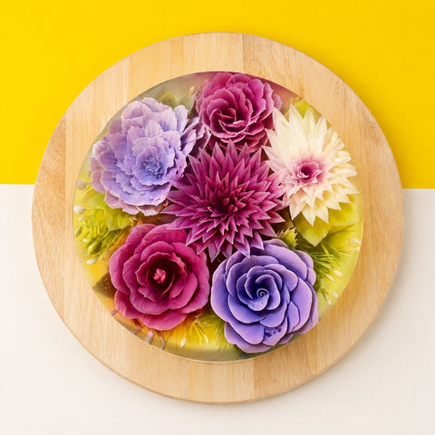 Assorted Flower Jelly Cake 8" - Jelly Cakes - Sue Jelly Cake & Deli - - Eat Cake Today - Birthday Cake Delivery - KL/PJ/Malaysia
