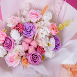 Bayley Bouquet (Soap & Preserved Flower) - Flowers - Bull & Rabbit - - Eat Cake Today - Birthday Cake Delivery - KL/PJ/Malaysia