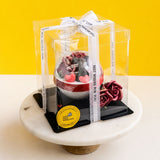 Bear and Rose Round Dessert - Sponge Cakes - Dessertz 22' - - Eat Cake Today - Birthday Cake Delivery - KL/PJ/Malaysia