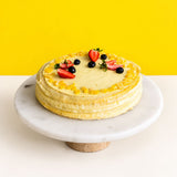 Bergamot Lemon Earl Grey Mille Crepe Cake 8" - Crepe Cakes - Cake Hub - - Eat Cake Today - Birthday Cake Delivery - KL/PJ/Malaysia