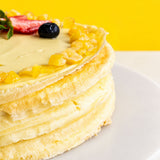 Bergamot Lemon Earl Grey Mille Crepe Cake 8" - Crepe Cakes - Cake Hub - - Eat Cake Today - Birthday Cake Delivery - KL/PJ/Malaysia