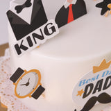 Best Dad Gentleman Jelly Cake 5" - FDAY2026 - Jerri Home - - Eat Cake Today - Birthday Cake Delivery - KL/PJ/Malaysia