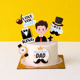 Best Dad Gentleman Jelly Cake 5" - Jelly Cakes - Jerri Home - - Eat Cake Today - Birthday Cake Delivery - KL/PJ/Malaysia