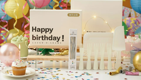 Birthday Partyware (Plates, Forks, Knife & Candles) - Add On - Ice Monster - - Eat Cake Today - Birthday Cake Delivery - KL/PJ/Malaysia