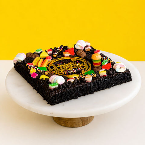 Birthday Treats Brownies 8" - Brownies - Kim Brownies - - Eat Cake Today - Birthday Cake Delivery - KL/PJ/Malaysia