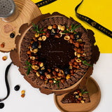 Callebaut® Gianduja Dark Chocolate Chiffonge® - Vegan Cakes - Junandus - - Eat Cake Today - Birthday Cake Delivery - KL/PJ/Malaysia