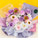 Cassandra Bouquet (Preserved & Soap Flower) - Flowers - Bull & Rabbit - - Eat Cake Today - Birthday Cake Delivery - KL/PJ/Malaysia
