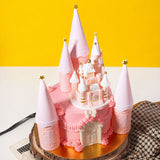 Castle Dream Theme Cake 6 inch - Vegan Cakes - Junandus - - Eat Cake Today - Birthday Cake Delivery - KL/PJ/Malaysia