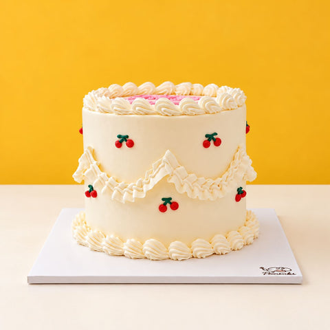Cherrish Cake 5" - Designer Cakes - Ice Monster Puchong - - Eat Cake Today - Birthday Cake Delivery - KL/PJ/Malaysia
