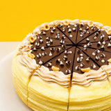 Chocolate Hazelnut Crunch Mille Crepe Cake - Crepe Cakes - Bite Sensation Bakehouse - - Eat Cake Today - Birthday Cake Delivery - KL/PJ/Malaysia