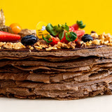 Chocolate Hazelnut Rocher Mille Crepe Cake 8" - Crepe Cakes - Cake Hub - - Eat Cake Today - Birthday Cake Delivery - KL/PJ/Malaysia