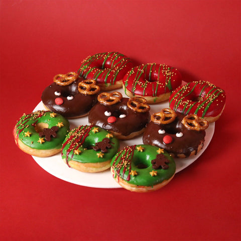 Christmas Donuts Box - Pastry - Eats and Treats Bakery - - Eat Cake Today - Birthday Cake Delivery - KL/PJ/Malaysia