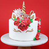 Christmas Unicorn Cake - Buttercakes - In The Clouds Cakes - - Eat Cake Today - Birthday Cake Delivery - KL/PJ/Malaysia