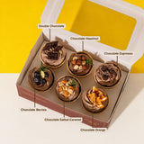 Cocoa Bonbon Cupcake 6pcs - Healthy Cakes - Junandus - - Eat Cake Today - Birthday Cake Delivery - KL/PJ/Malaysia