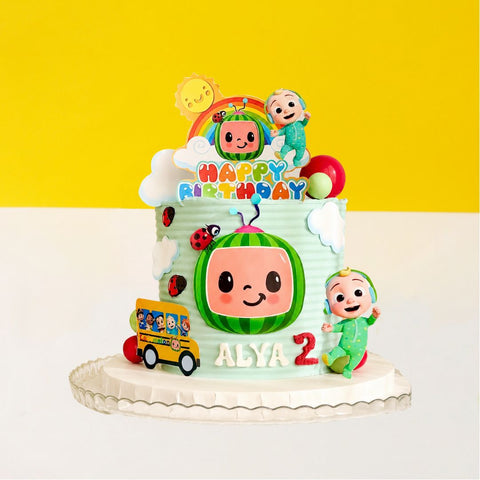 Cocomelon Theme Cake - Designer Cakes - Eats and Treats Bakery - - Eat Cake Today - Birthday Cake Delivery - KL/PJ/Malaysia