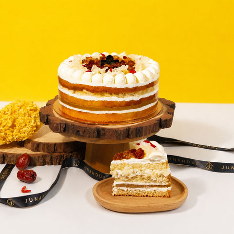 Collagen Snow Bird Nest Peach Gum Chiffonge® - Vegan Cakes - Junandus - - Eat Cake Today - Birthday Cake Delivery - KL/PJ/Malaysia