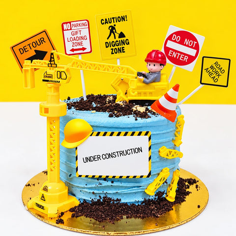 Construction Site Cake - Designer Cakes - Eats and Treats Bakery - - Eat Cake Today - Birthday Cake Delivery - KL/PJ/Malaysia