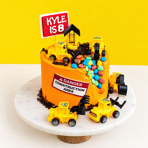 Construction Trucks Cake - Designer Cakes - In The Clouds Cakes - - Eat Cake Today - Birthday Cake Delivery - KL/PJ/Malaysia