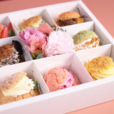 Cream Puff Gift Box 8pcs - MDAY2024 - Jyu Pastry Art - - Eat Cake Today - Birthday Cake Delivery - KL/PJ/Malaysia