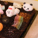 Cute Animals Brownie Box 8" - Brownies - Kim Brownies - - Eat Cake Today - Birthday Cake Delivery - KL/PJ/Malaysia