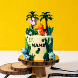 Cute Dino Theme Cake 6 inch - Vegan Cakes - Junandus - - Eat Cake Today - Birthday Cake Delivery - KL/PJ/Malaysia