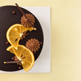 Dark Chocolate Mousse With Orange Cake 5" - Mousse Cakes - Ice Monster - - Eat Cake Today - Birthday Cake Delivery - KL/PJ/Malaysia