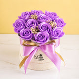Deluxe Fragrance Rose Soap Flower Hat Box - Flower - Luxe Florist - - Eat Cake Today - Birthday Cake Delivery - KL/PJ/Malaysia