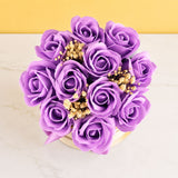 Deluxe Fragrance Rose Soap Flower Hat Box - Flower - Luxe Florist - - Eat Cake Today - Birthday Cake Delivery - KL/PJ/Malaysia