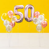Deluxe Helium Balloons Bouquet with Foil Number Balloon 40" - Balloon - Happy Balloon Shop - - Eat Cake Today - Birthday Cake Delivery - KL/PJ/Malaysia