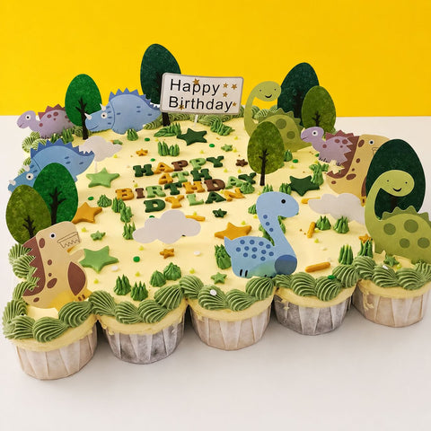 Dinosaur Pullaway Cupcake 16pcs - Cute Cake - Jyu Pastry Art - - Eat Cake Today - Birthday Cake Delivery - KL/PJ/Malaysia