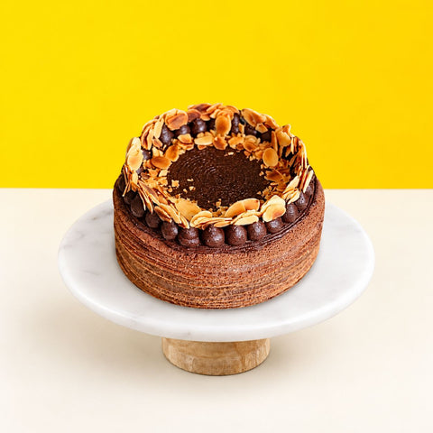 Double Chocolate Mille Crepe Cake - Crepe Cakes - Bite Sensation Bakehouse - - Eat Cake Today - Birthday Cake Delivery - KL/PJ/Malaysia
