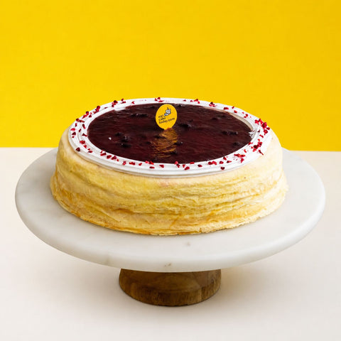 Double Mix Berries Mille Crepe Cake 8" - Crepe Cakes - Yippii Gift - - Eat Cake Today - Birthday Cake Delivery - KL/PJ/Malaysia