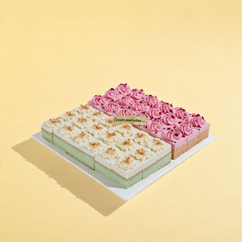 Duo Cake Bites 36 pieces - Cake Bites - Texture by C3 Lab (PO) - - Eat Cake Today - Birthday Cake Delivery - KL/PJ/Malaysia