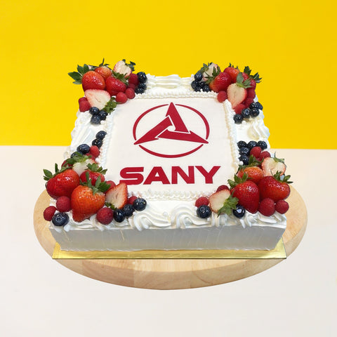 Edible Print Fruit Cake 12 inch - Customized Cake - Lavish Patisserie - - Eat Cake Today - Birthday Cake Delivery - KL/PJ/Malaysia
