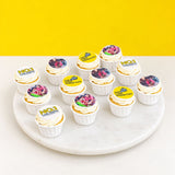 Edible Printing Image Cupcakes - Customized Cake - In The Clouds Cakes - - Eat Cake Today - Birthday Cake Delivery - KL/PJ/Malaysia