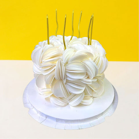 Elegant White Wafer Paper Cake - Designer Cakes - Eats and Treats Bakery - - Eat Cake Today - Birthday Cake Delivery - KL/PJ/Malaysia