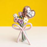 Flower Bouquet with Foil Balloon - Balloons - Bingo Land - - Eat Cake Today - Birthday Cake Delivery - KL/PJ/Malaysia