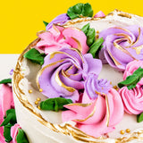 Flower Garden Cake 4" - Designer Cakes - The Buttercake Factory - - Eat Cake Today - Birthday Cake Delivery - KL/PJ/Malaysia